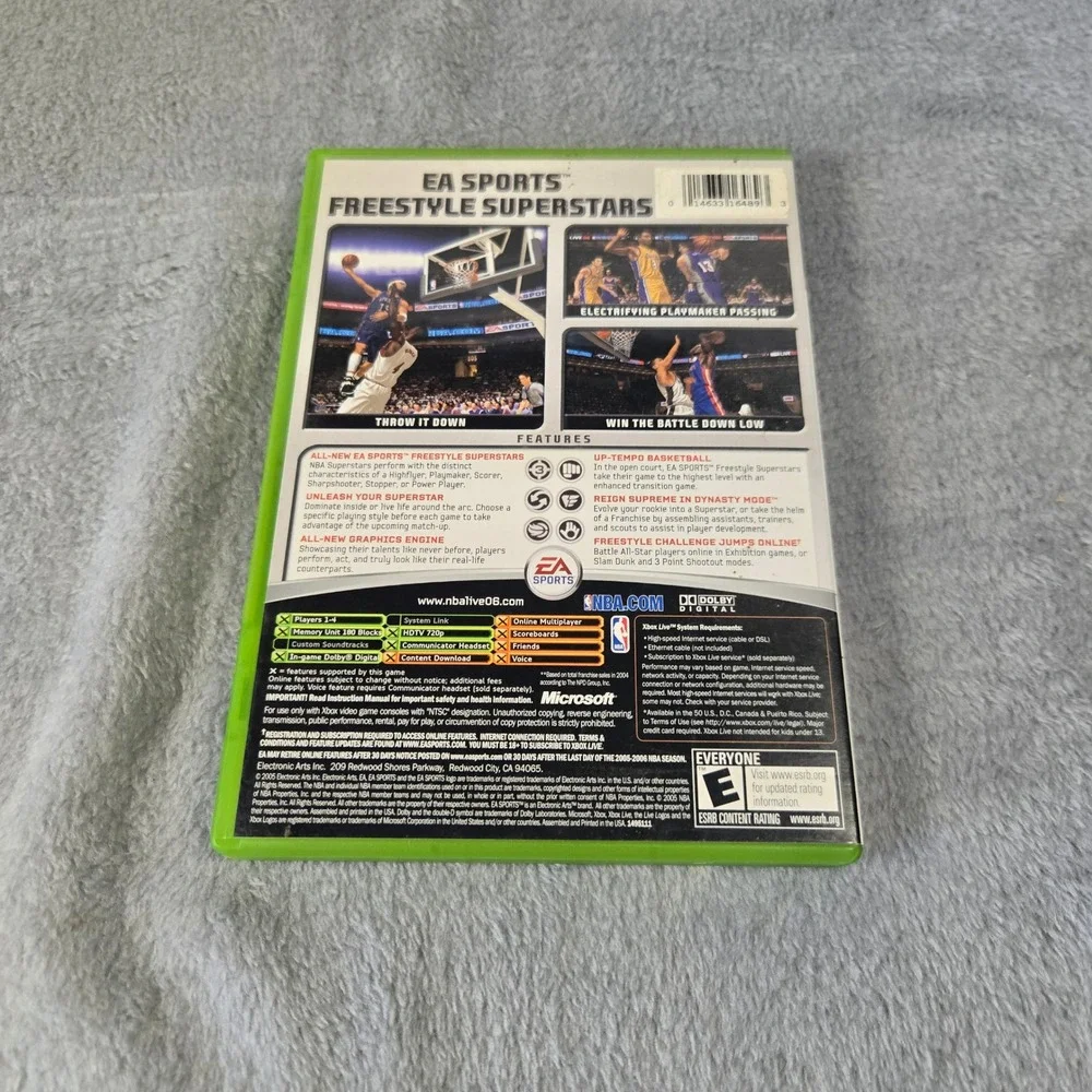 NBA Live‎ 06 Microsoft Xbox EA Sports Basketball Game Dwyane Wade CIB Tested